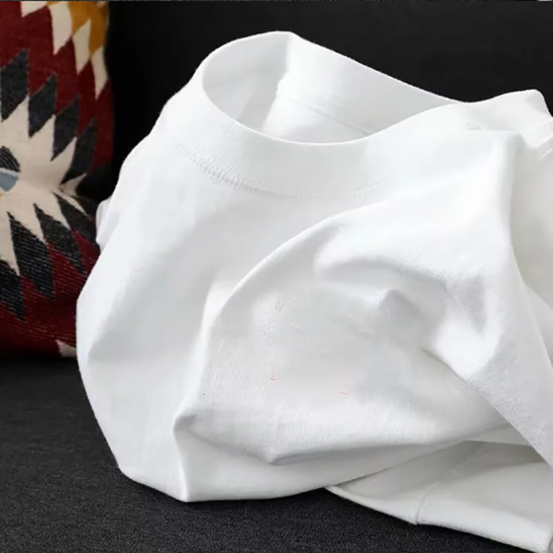 American Retro Heavy Cotton Short-sleeve T-shirt For Polo Designer Hoodie Women Summer Loose Fit Korean Style Trendy Regular Shoulder Women's Hal