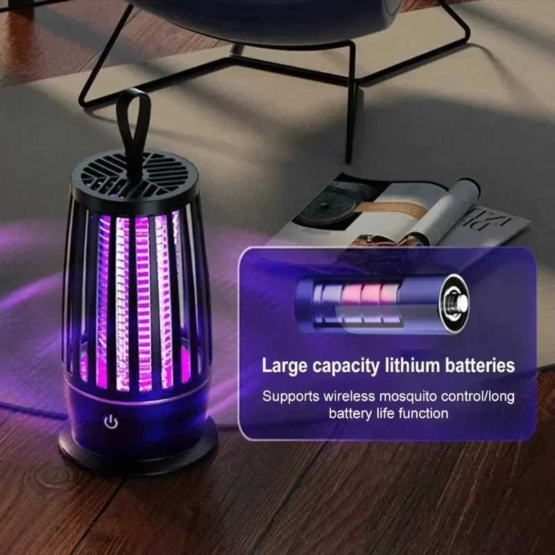 Portable Mosquito Killer Lamp Wired/Wireless Electric Fly Trap Bedroom Silent Mosquito Killer Lamp Outdoor Mosquito Repeller H260313