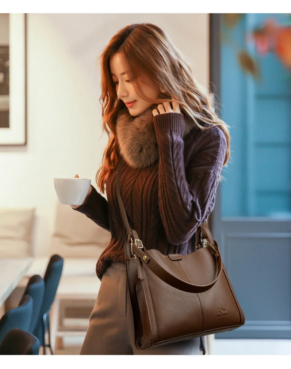 Hand Top-Handle Bags for Women 2025 High Quality Pu Leather Purse Ladies Shoulder Crossbody Bag Medium Casual Tote KAIDIFEINIROO 260303