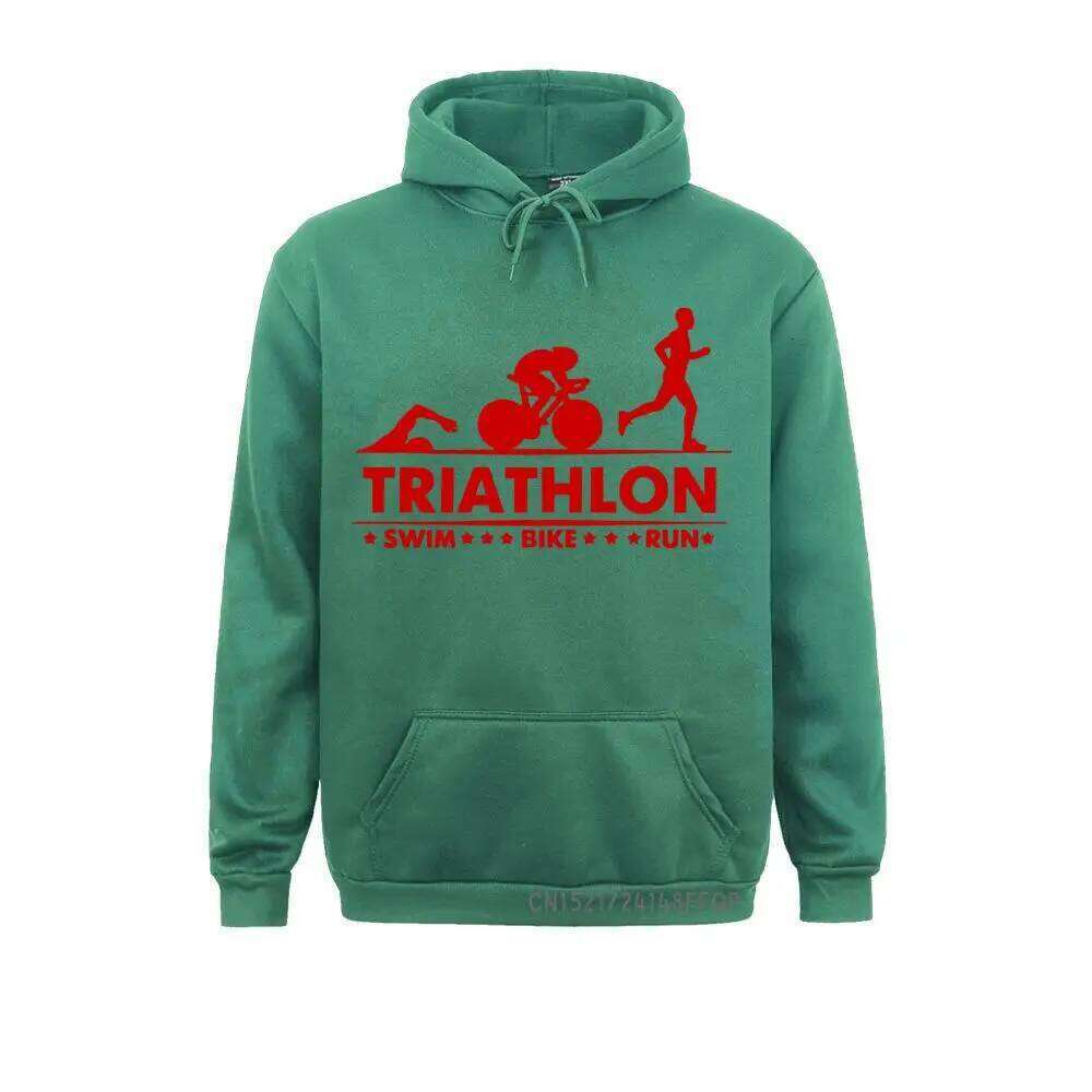 Pocket Pullover Triathlon Swim Bike Run Athlete Sport Hoodie Men Streetwear Oversized Harajuku Mens Sweatshirt Z260314