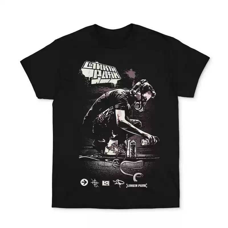 2024 Popular New Linkin Park Rock Band Europe and The United States Short-sleeved T-shirt Clothes for Men and Women Around D260313