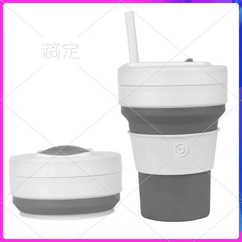 AUU-Silicone Coffee Cup,Portable & Reusable For Outdoor, Hiking, Daily Home Use, Eco-Friendly Folding Water Cup Z260313