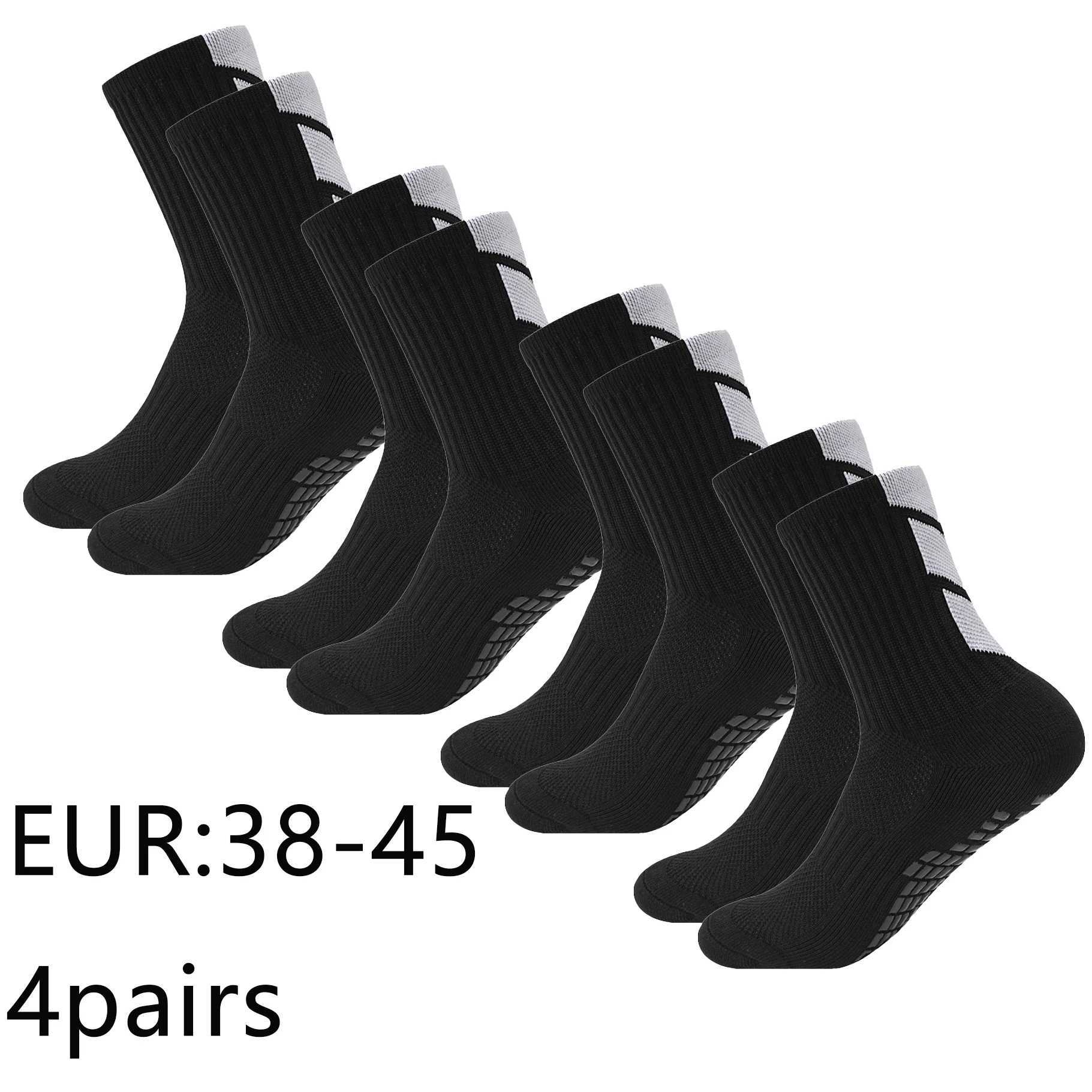 1/4/6/10pairs size38-45mid tubegluedfootball socksfor sports training andcompetition non slip and breathable socks basketball D260313