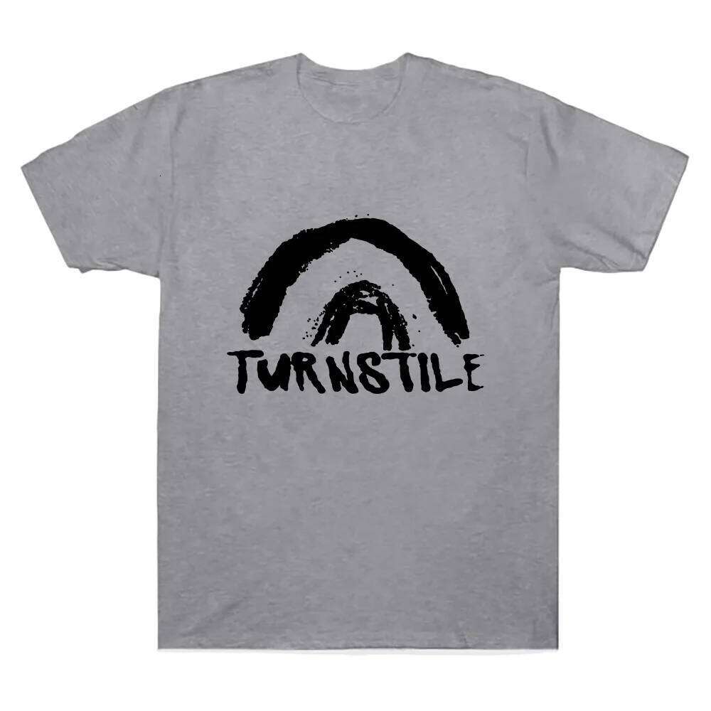DOUBLE RAINBOW Tee Turnstile Band Shirt Short Sleeve T-shirt Unisex Clothing Graphic Print Rock Streetwear Y2K Z260314