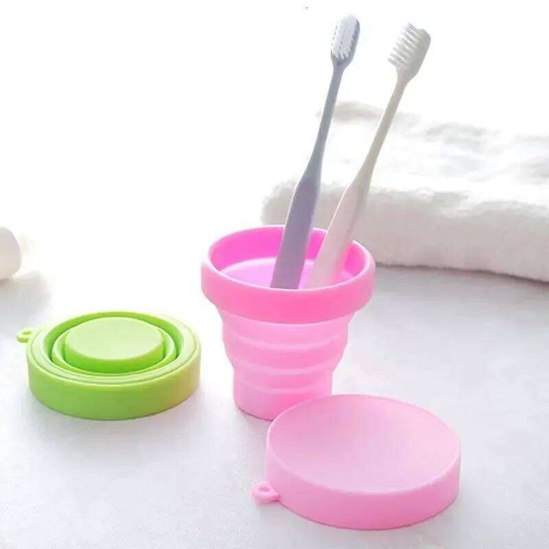 Portable Travel Folding Silicone Foldable Traveling For Outdoor Pet Camping Drinkware Water Cup Z260313