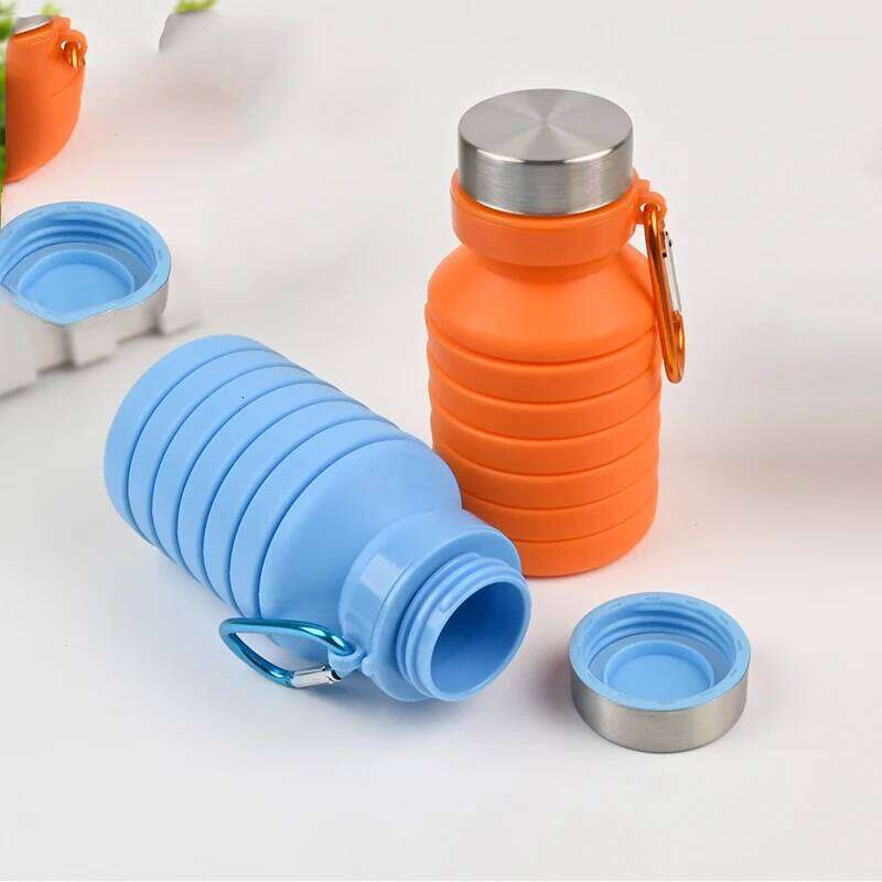 Portable Outdoor Mountain Climbing and Cycling Sports Bottle Food-grade Silicone Foldable Water Cup Z260314