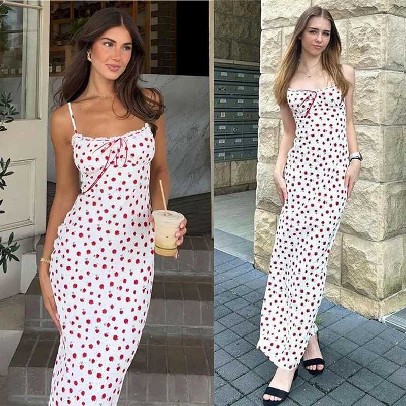 Print Trend Maxi Dresses Women Summer Hipster Suspendency Bandage Straight Bodycons Female Concise Street VestidosT260314