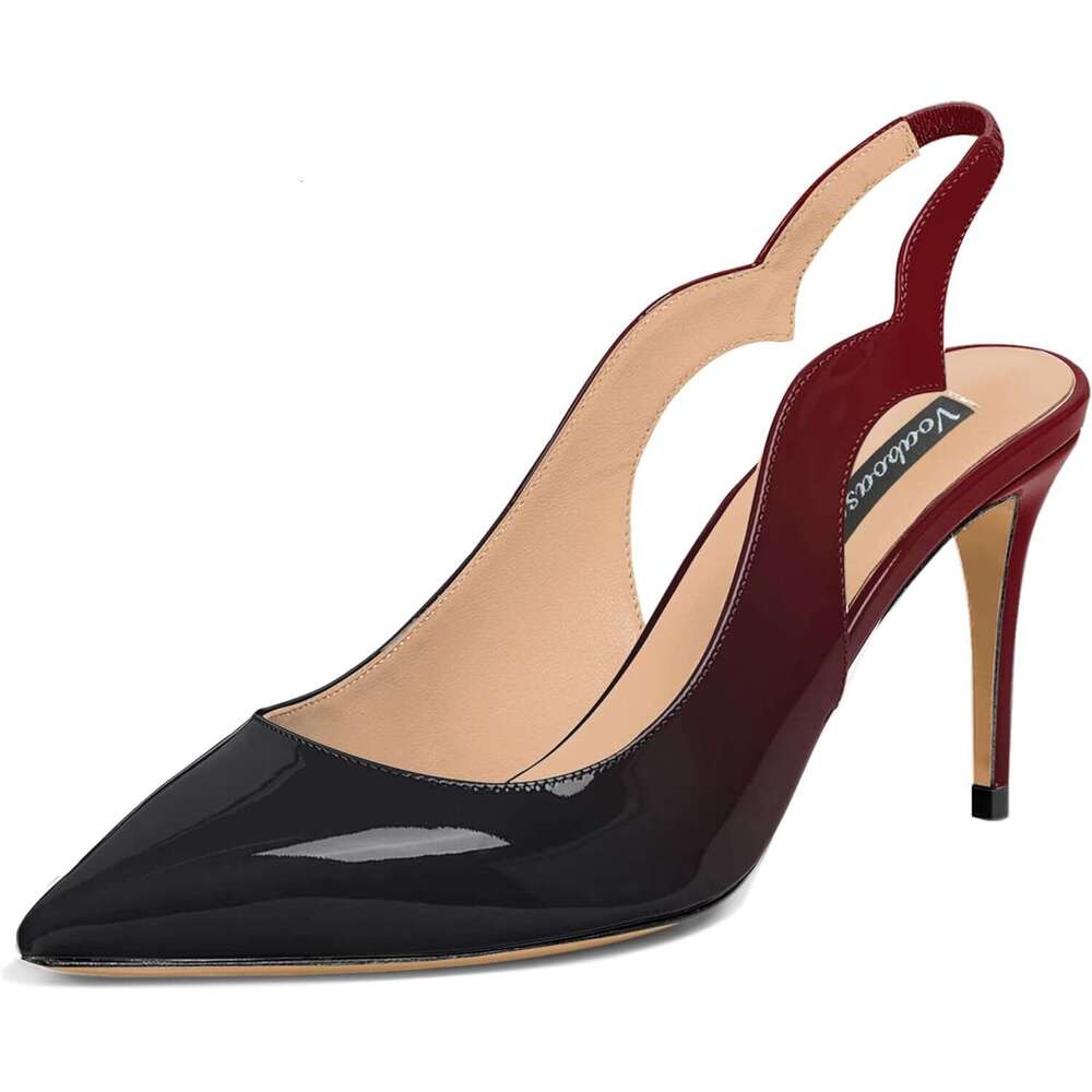 Closed Toe Stiletto Slingback Heeled Sandals Sexy Dress Shoes High Heels Women Shoes MOJIDASHU