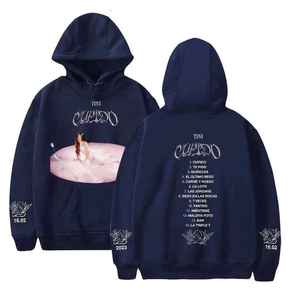 New Stoessel Hoodie Cupido Albume Merch 2023 Tini Tour Long Sleeve Streetwear Men Women Hooded Sweatshirt Fashion Clothes Z260314