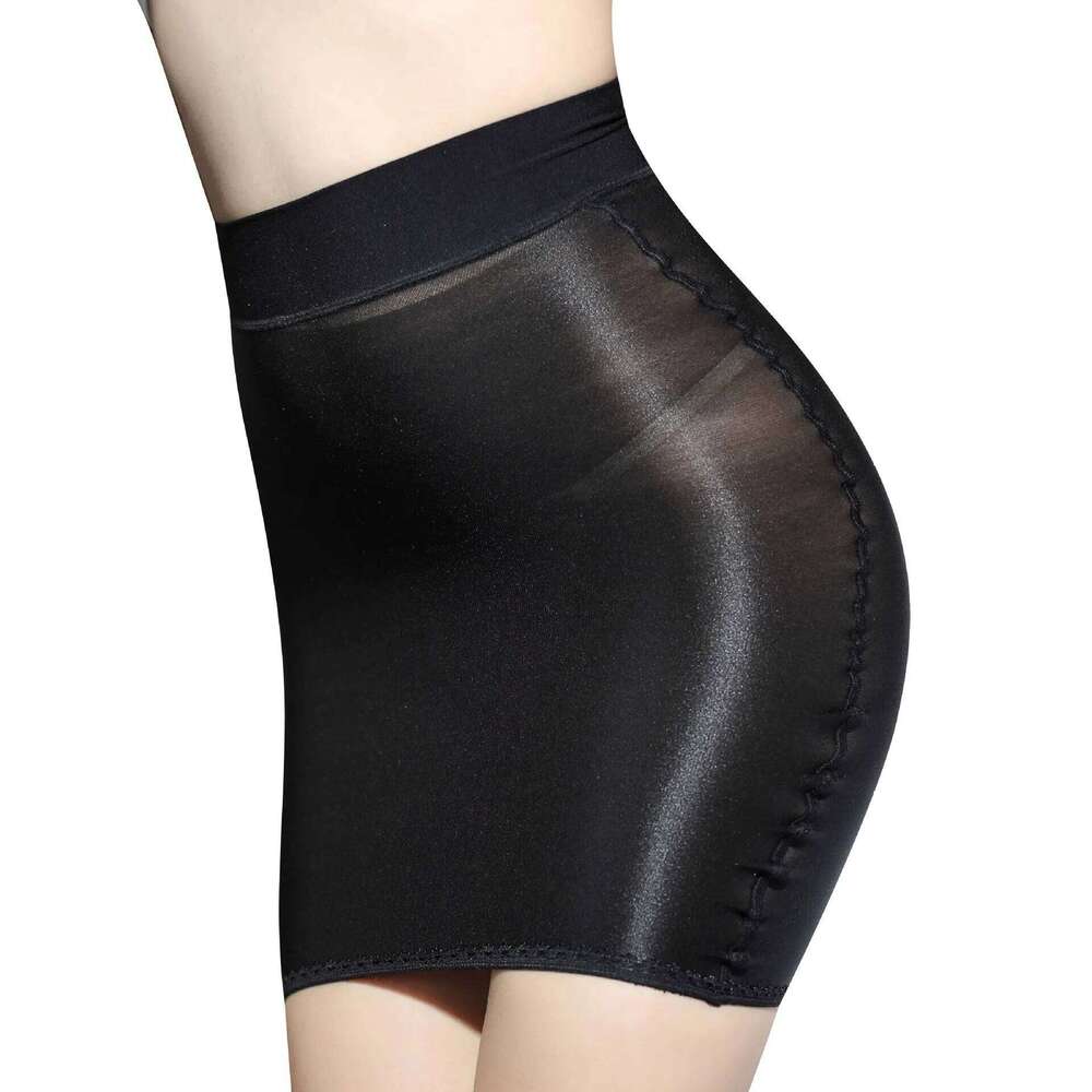 Women's Half Solid Color Temperament High Waist Slim Spicy Short Sexy Costume Transparent Mini Skirt Z260314