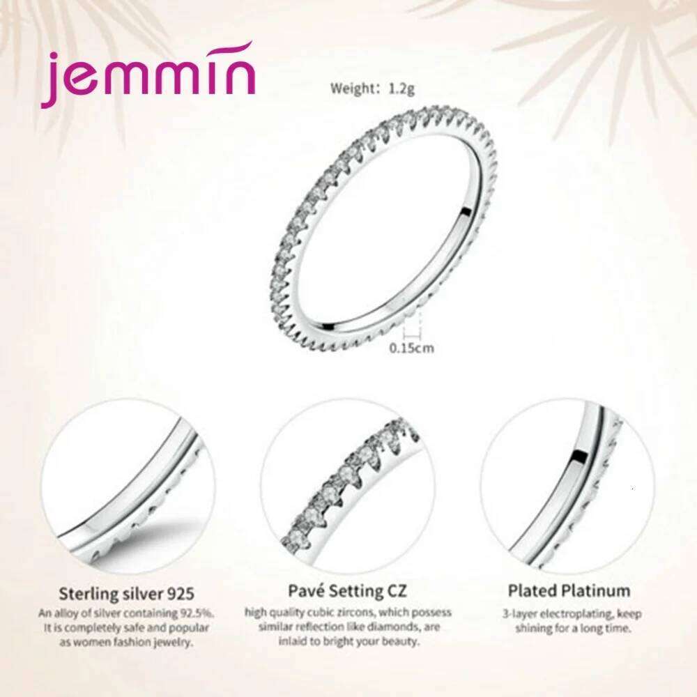 Brand Jewelry Cubic Zirconia Unique Shaped 925 Sterling Silver Rings For Women Wedding Engagement Size 5 6 7 8 9 10 H260312