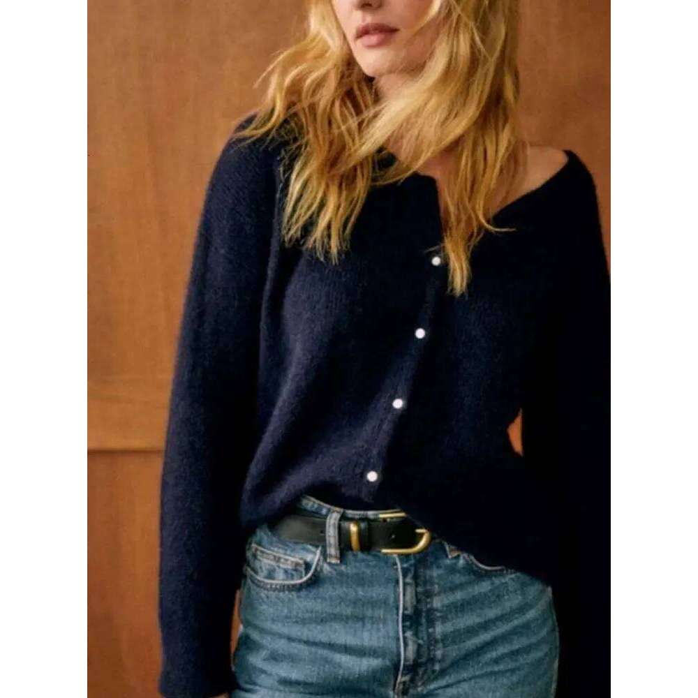 New Fashion Basic Women Solid Color Round Neck Long Sleeve Sweater Coats Casual Versatile With Button Soft Warm Cardigan Jackets Z260314