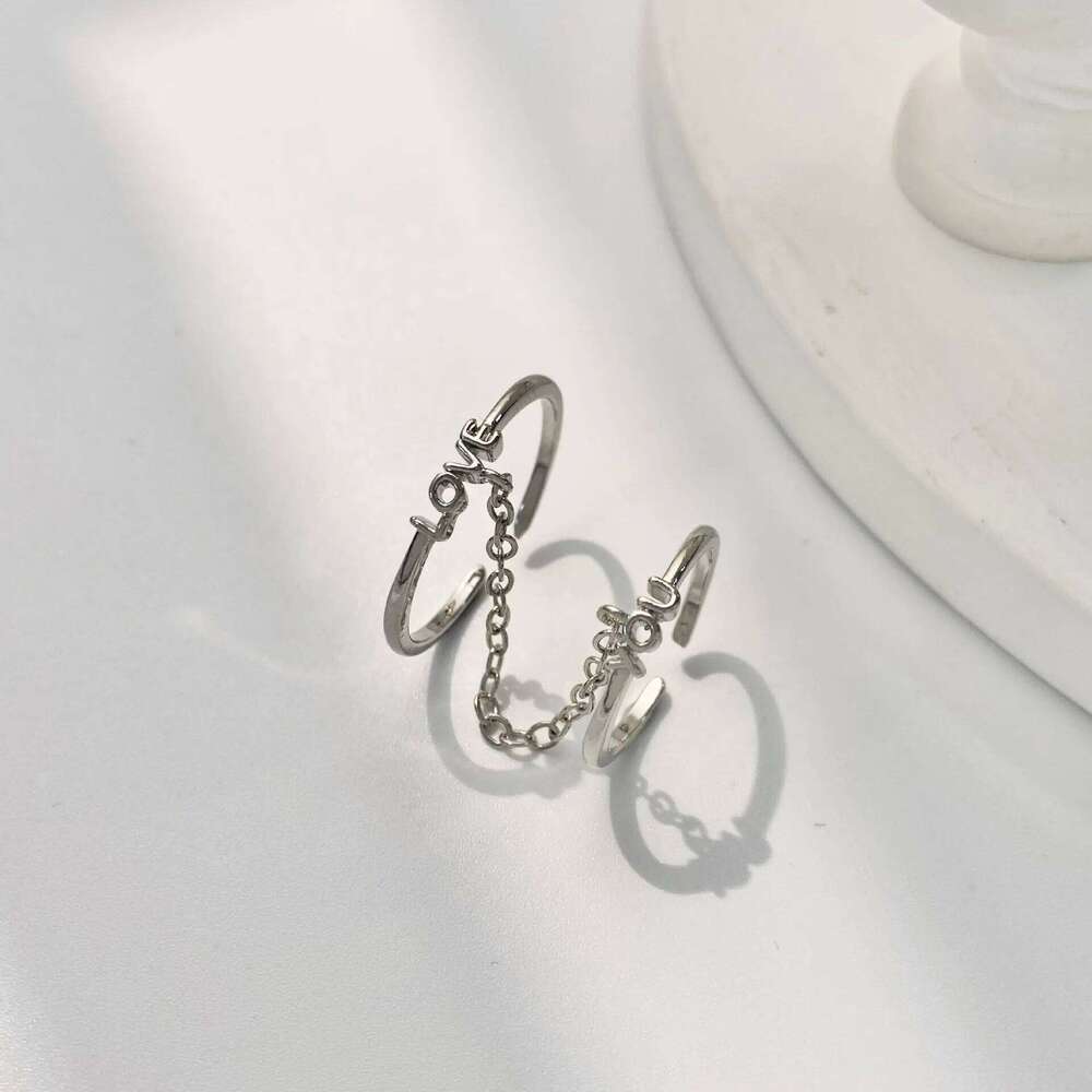 LATS Punk Cool Hip Pop Chain Butterfly Adjustable Star Geometric Open Index Finger Rings for Women Man Party Gift H260312