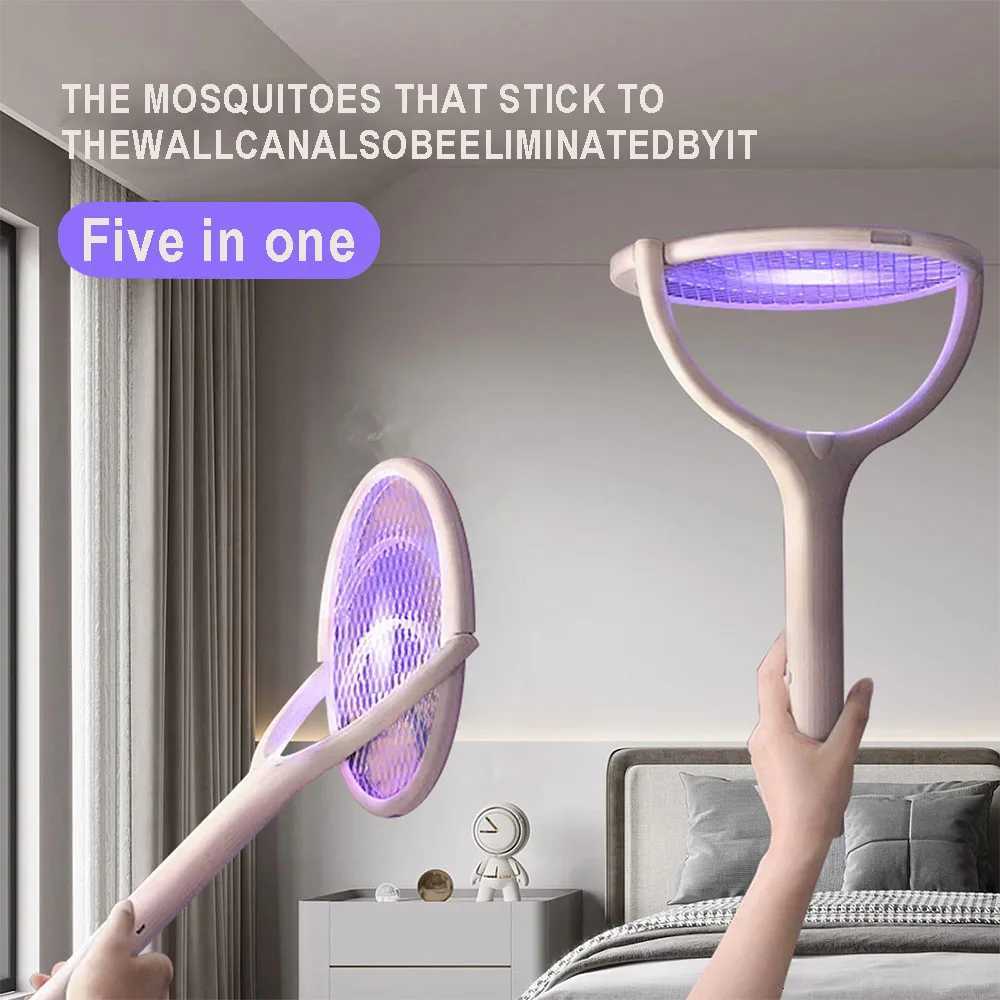 5 in1 Mosquito Killer Lamp Multicunctional Angle Adjustable Bug 2 in1 Mosquito Swatter Electric USB Rechargeable Fly Bat Swatter H260313