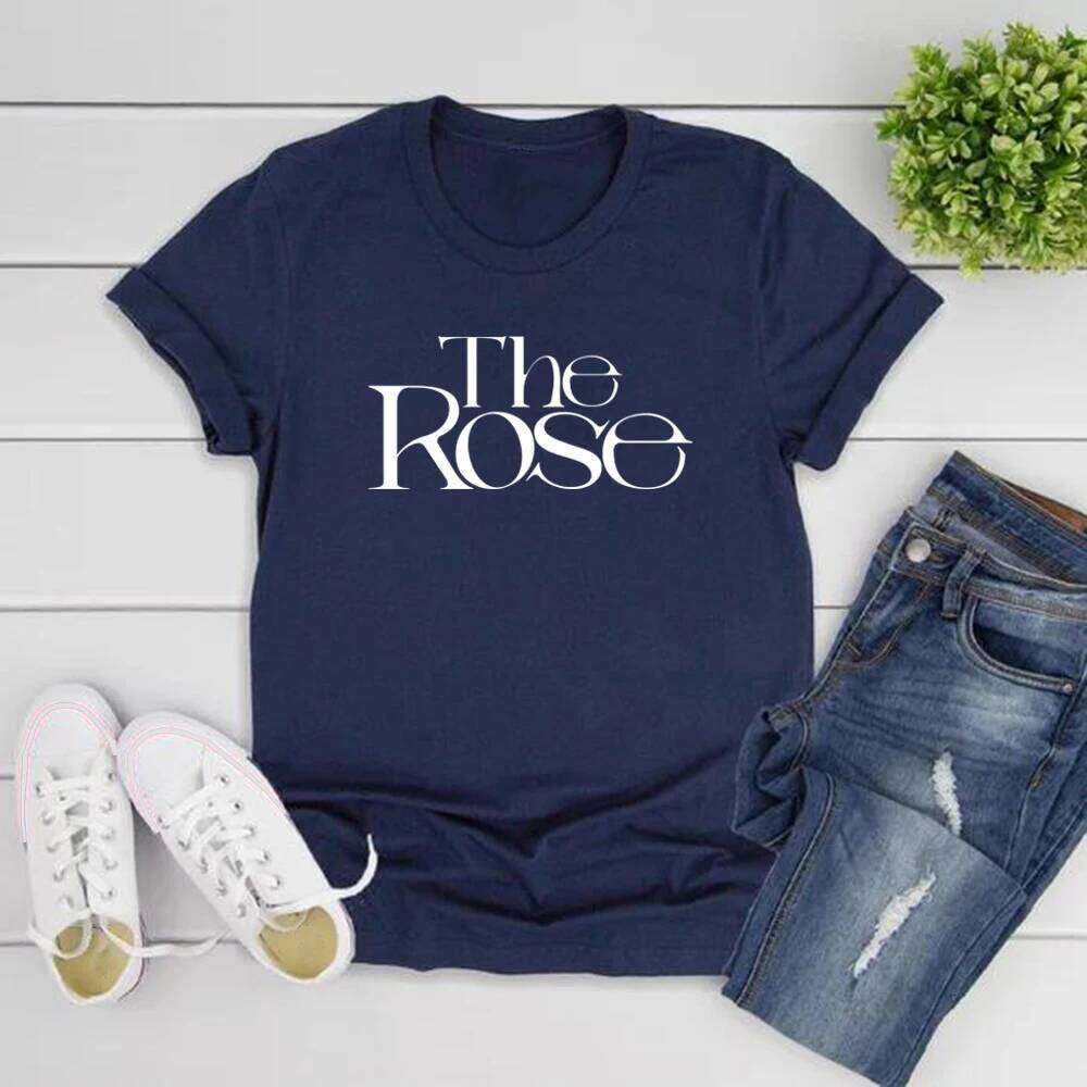 The Rose Kpop Back To Me Shirt Korean Group Tee Women Graphic T Shirts Short Sleeve T-shirt Streetwear Top Woman Clothes Z260314