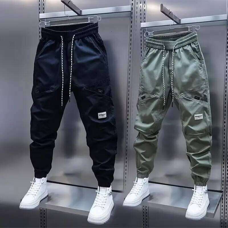 Harem Breathable Men's Clothing 2024 New Casual Pants Man Straight Trousers Z260315
