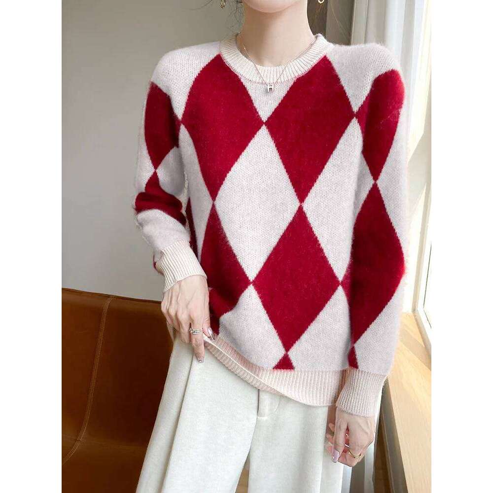 New Fashion Woman 100% Merino Wool Sweater Elegant Autumn Winter Female Knitted Pullover Long Sleeve Clothing Tops Ladies Jumper Z260313
