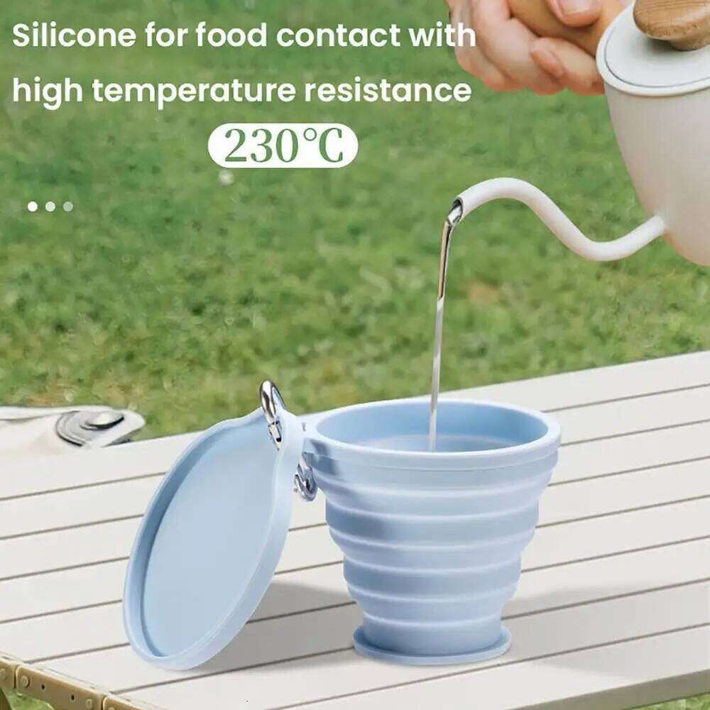 Leeseph Silicone Collapsible Cup, Foldable Camping Cup,Reusable Portable Drink Cup/Mug for Hiking, Outdoors, Travel Z260314