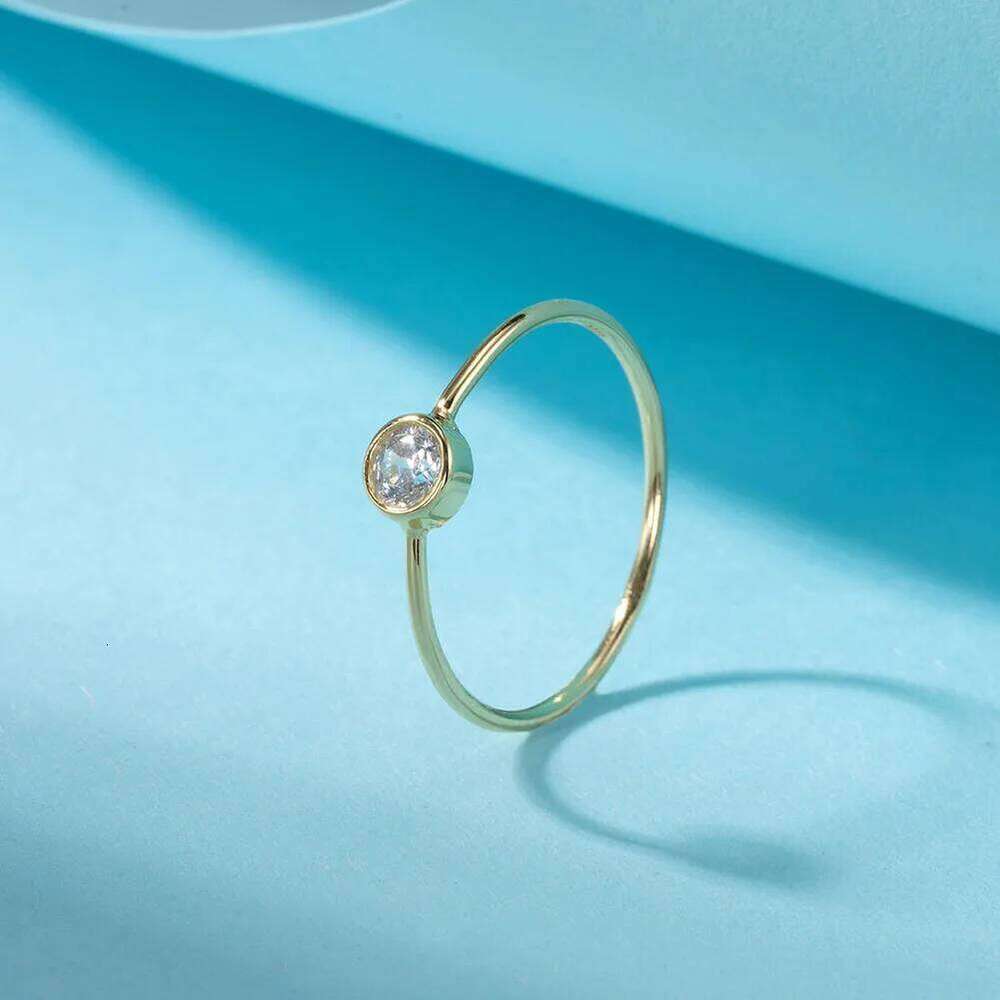 KISS MANDY Minimalism 925 Sterling Silver AAAA Zircon Stacking for Women Simple Finger Rings Birthday Jewelry Gift APR26 H260312