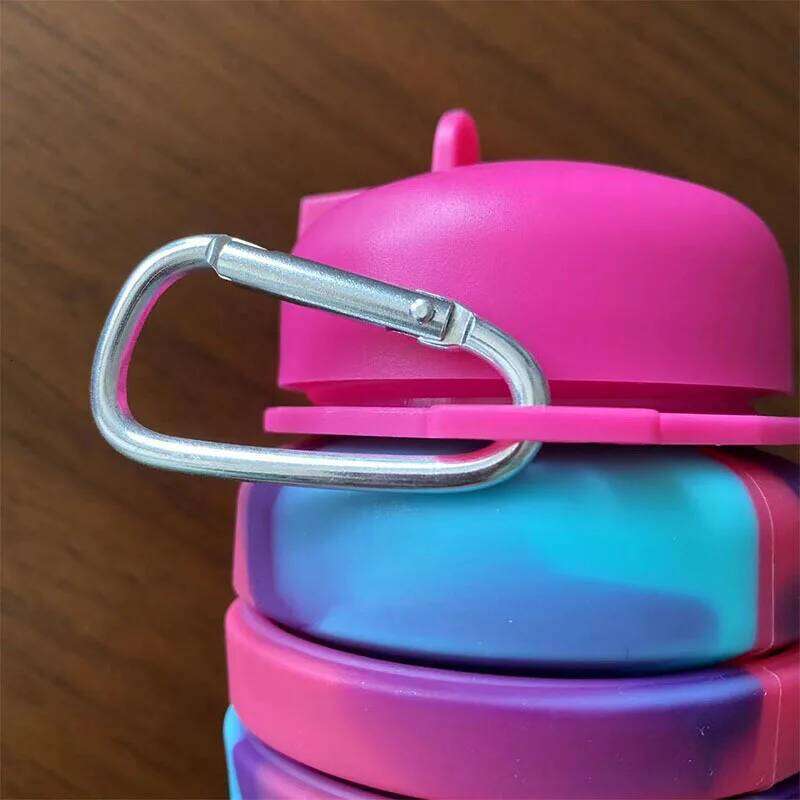 Food Grade Silicone Folding Water Outdoor Portable Telescopic Drinking Cup Creative Colorful Sports Cycling Kettle Z260313