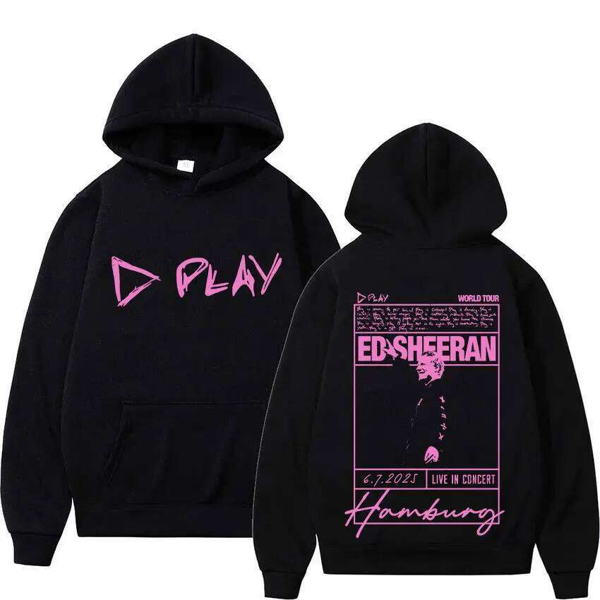 Ed Sheeran Play Tour 2026 Album Merch Men Women Casual High Quality Sweatshirt Hip Hop Gothic Long Sleeve Hoody Streetwear Z260314