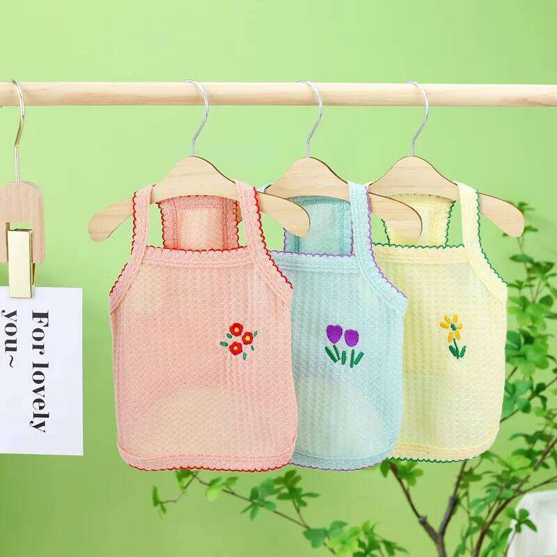 Famous brand PC Summer Thin Strap Bichon Bear Teddy Yorkshire Cat Small Dog Clothing Pet Supplies Soft And Breathable pupakaIK