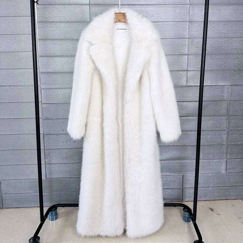 Imitation Feminine Elegance Women's 2025 New Winter Fashion High Quality Temperament Lapel Women Fur Coat H101 Z260313