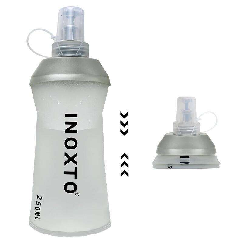 Foldable PEVA Soft Flask Bottles 250ml 500ml 450ml Running Hydration Pack Waist Vest Outdoors Sport Water Bottle Bag Z260314