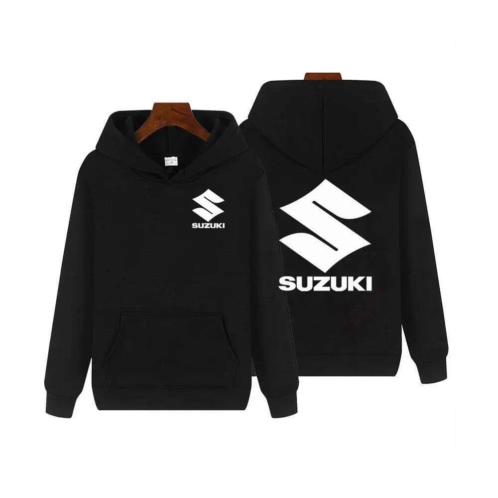 New Suzuki classic hoodie suitable for autumn and winter outdoor sports rock climbing motorcycle riding, casual men's sweatshirt Z260314
