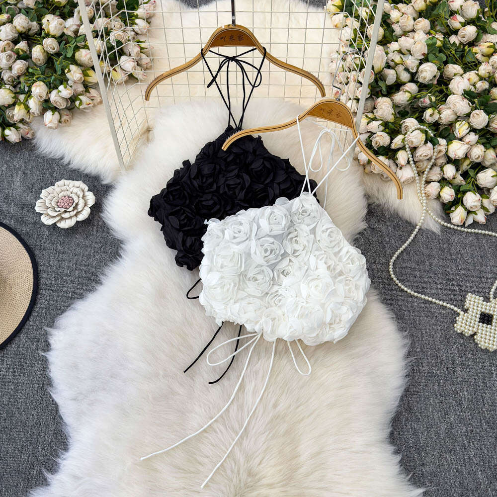 2026 A9 Spring and Summer New European and American Style French Fashion Design 3D Flower Slimming Strapless Off Shoulder Dress