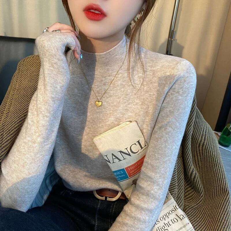 Turtleneck Basic Sweater For Women Knitted Tops Winter Casual Clothes Long Sleeve Pullover Warm soft Sweaters Pull Hiver Femme Z260314