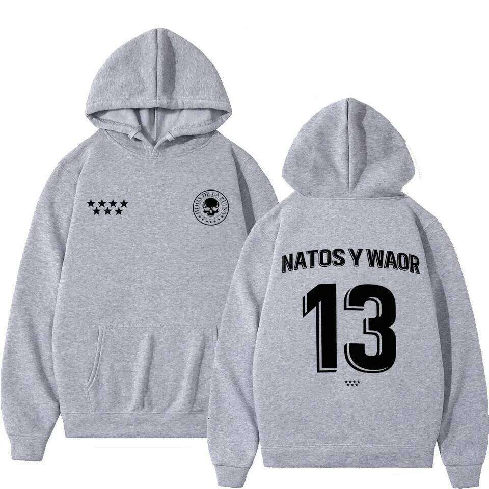 Rapper NATOS WAOR 13 Sweatshirts Men Women Fashion Hip-hop Pullover Autumn Winter Loose Casual Gothic Punk Tracksuit Streetwear Z260314