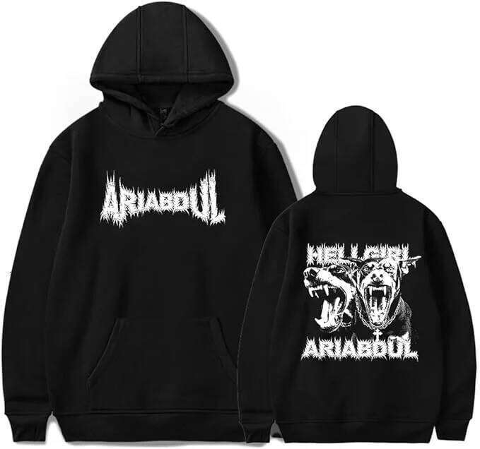 Ari Abdul Merch Doberman Hoodie Printed Hoodies Men Women Long Sleeve Sweatshirt Pullover Top Z260314