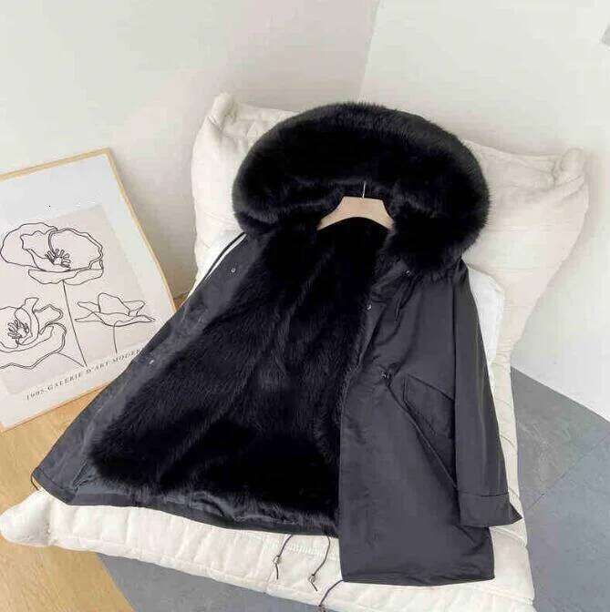 Fashion Men's Mid-Length Parka Faux Detachable Fur Inteated Long sleeve Hooded Casual Outerwear Winter Warm Coat Z260313