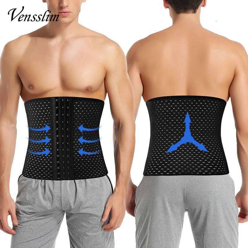 for Men Sweat Belt Sauna Trimmer Stomach Wraps Workout Body Shaper Band Waist Cincher Corset Belly Strap Shapewear 26Y0313