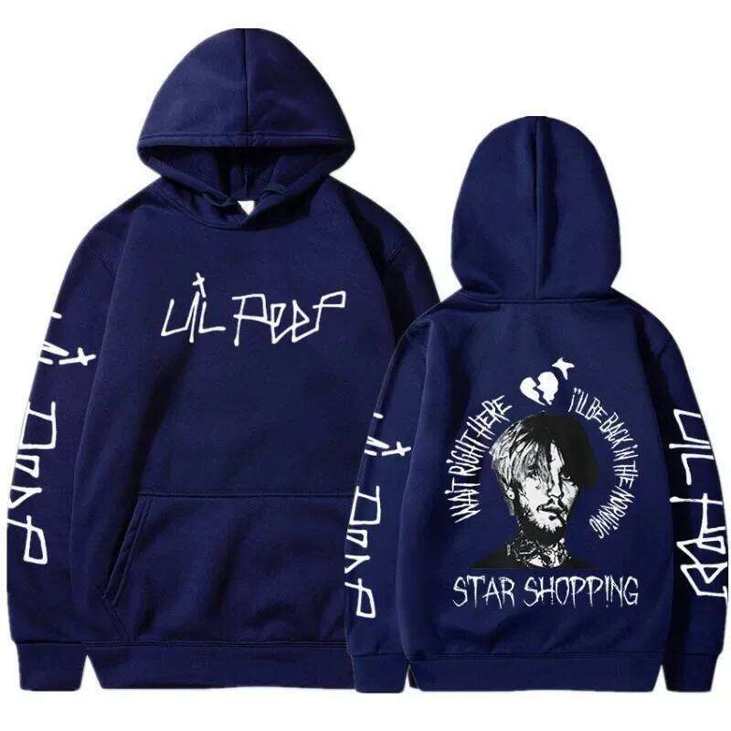 Rapper Lil Peep Cry Men Clothing Hoodies Fashion Letter Printed Graphic Sweatshirts Casual Harajuku Streetwear Z260314