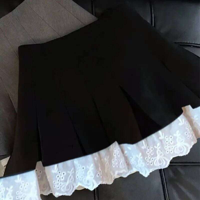 Flume edge short women wear high waist pleated pants a line summer new style skirt Z260314