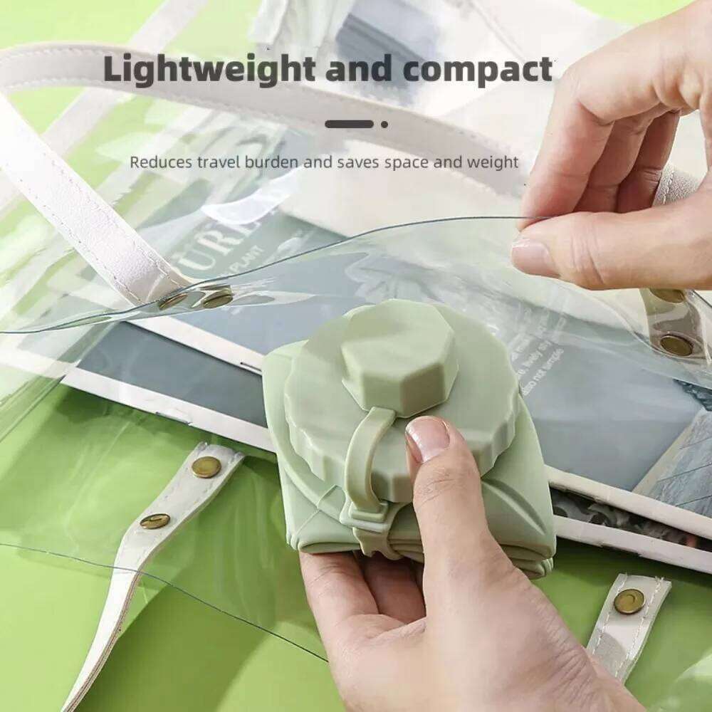 600ml Silicone Collapsible Sports Bottles Outdoor Camping Folding Water Cup Large Capacity Travel Foldable Leakproof Z260313