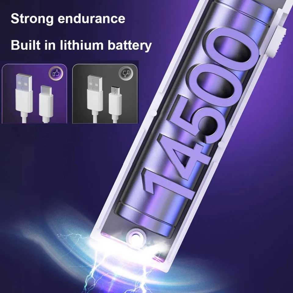 Handheld Electric Fly Swatter Bug Zapper Racket 2 in 1 USB Rechargeable Mosquito Killer Lamp Pest Control 3000V H260313