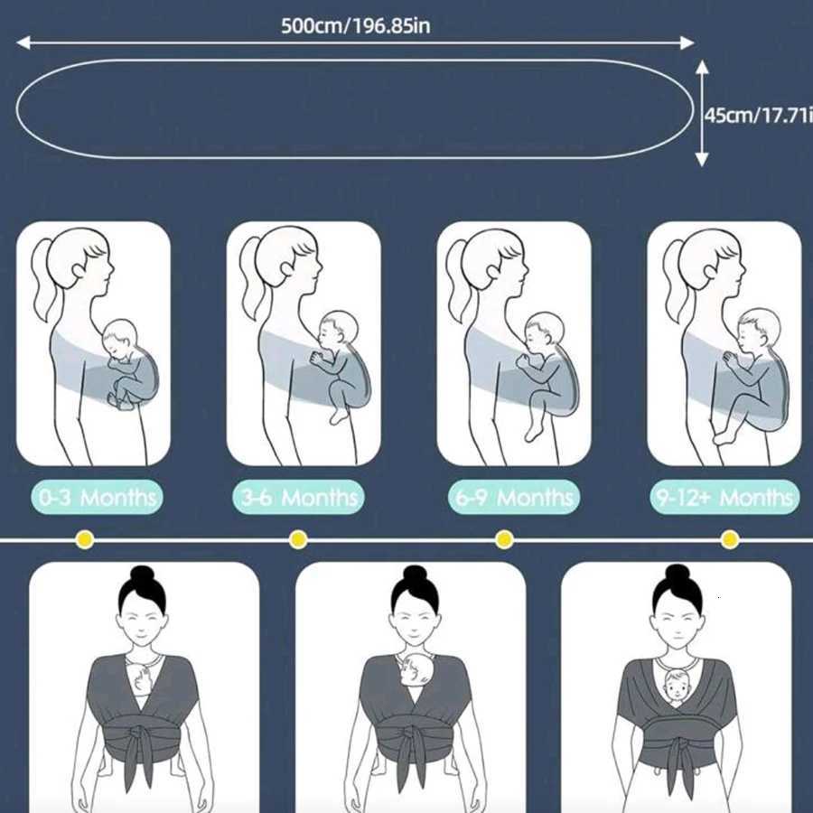 Infant front carrier wrap-around style multi-functional shoulder strap maternity travel supplies X260313