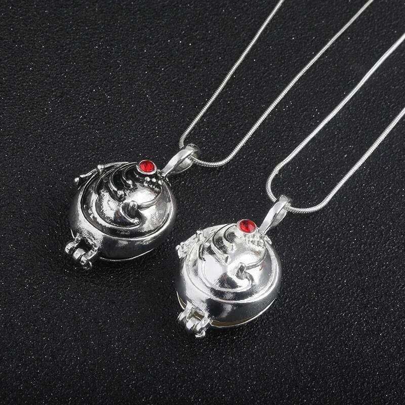 Can Open Vampire Diaries Necklaces Elena Gilbert Opening Vervain Locket Pendant Necklace for Women Men Jewelry H260312