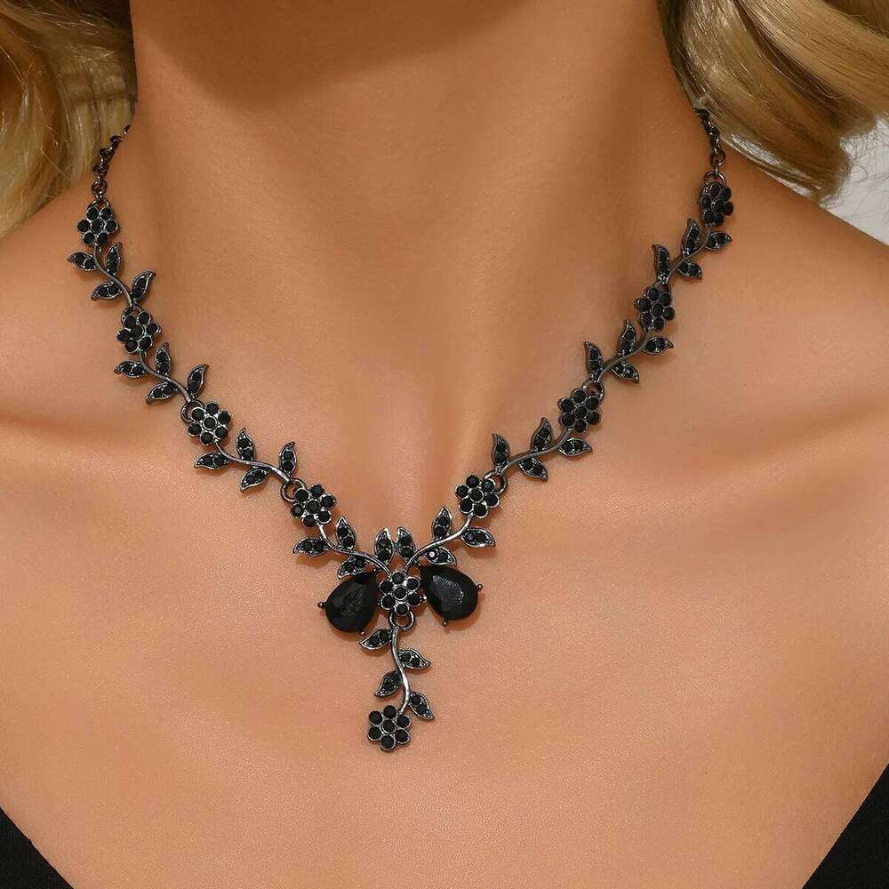 1PC Women's Fashion Trendy Water Drop Design Necklace Jewelry Suitable for Date, Party, Festival Gifts-2171 H260312