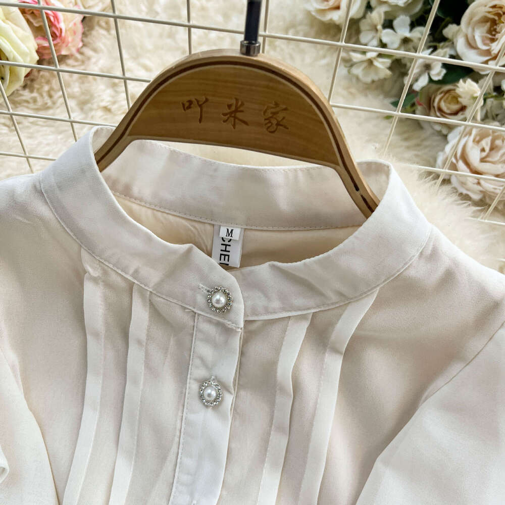 Women's French sweet pleated patchwork short A12 sleeved dress with summer high-end design featuring three-dimensional floral details