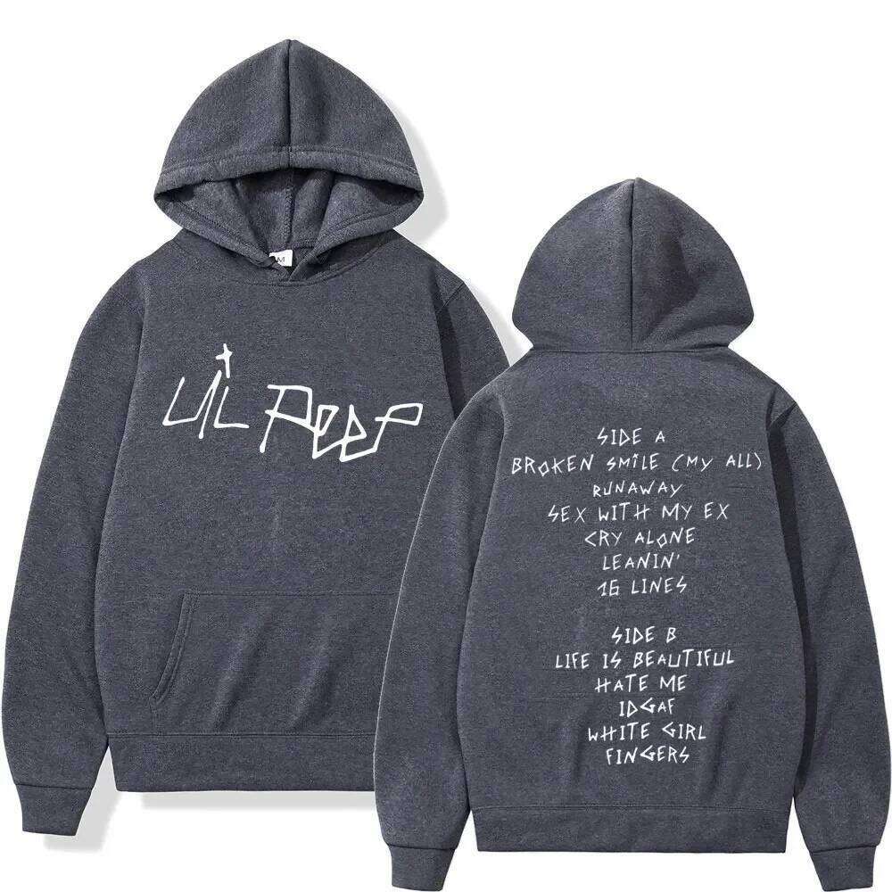 Pop rapper Lil Peep prints fashionable pullover, casual hip-hop men women, warm hoodie for autumn and winter Z260314
