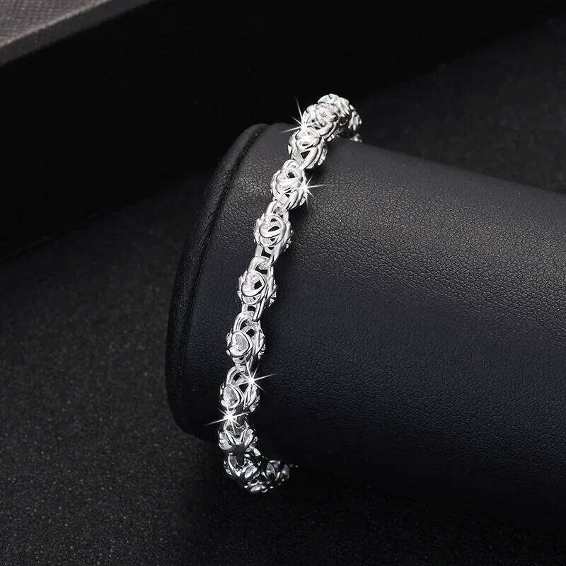 New 925 Sterling Silver Ball For Women Luxury Hollow Bead Adjustable Charm Bracelets Party Fine Jewelry Gifts Z260313