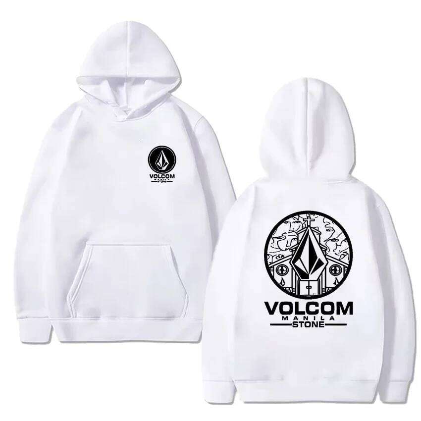 Hot Sale New in Fashion Y2k Hoodies Men Women Volcom Stone Double Sided printed Sweatshirt Unisex Fleece Long sleeve pullovers Z260314