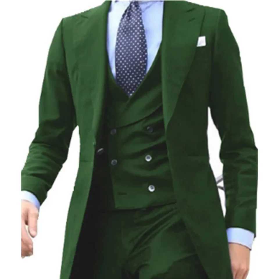 Fato de smoking vermelho longo masculino blazer de baile jaqueta personalizada colete calas desenhos chineses casaco suav M260313