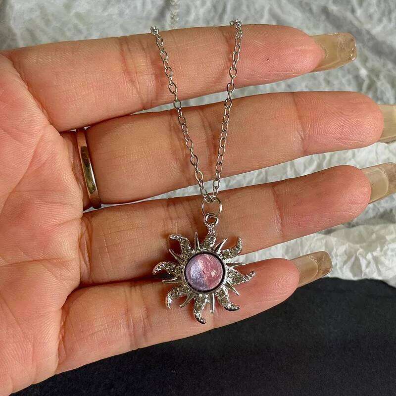 New Silver Color Pair Of-star Necklaces Double Celestial Friendship Pendant Long Chain Best Gifts for Men Women H260312