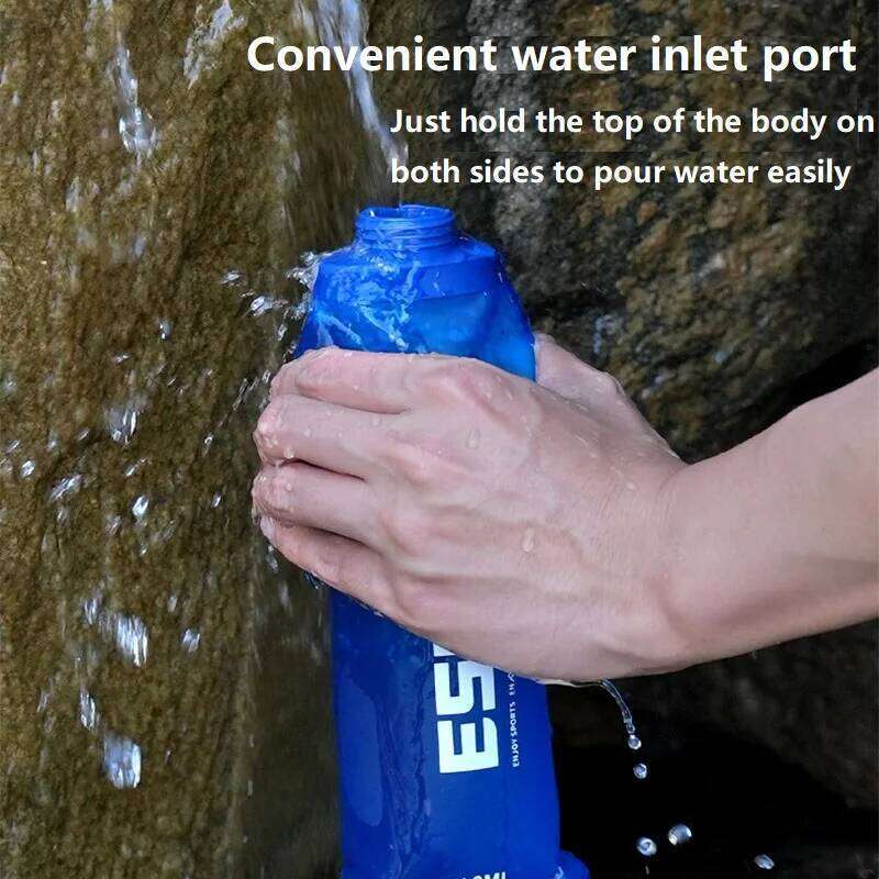 New 500ml Soft Flask Gourde Silicone Water Running Bottle YDSH02 Z260314