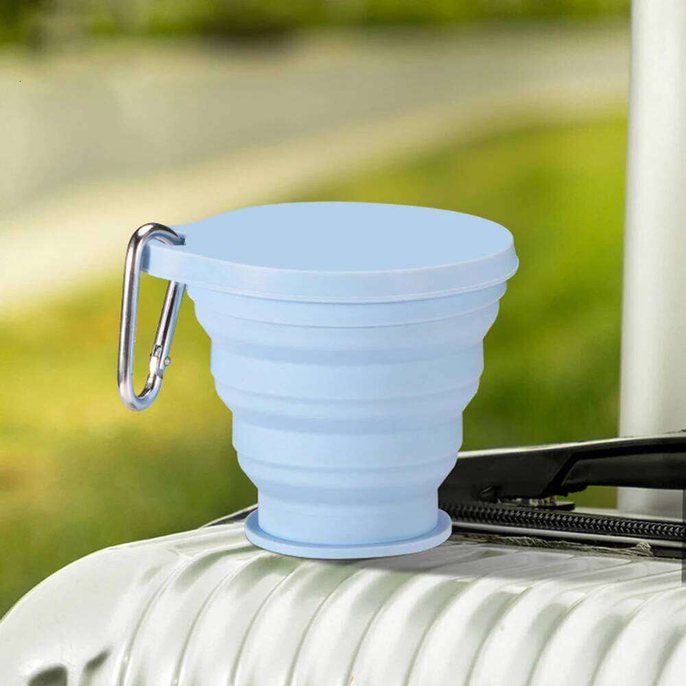 Foldable Silicone Non BPA Lightweight Portable Collapsible Leakproof Water Cup For Travel Camping Outdoor Activities Z260314
